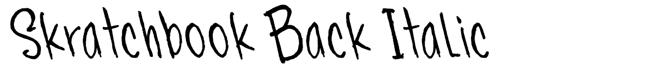 Skratchbook Back Italic
